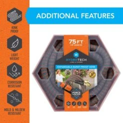 Hydrotech 5/8 In. D X 75 Ft. L Medium Duty Expandable Lightweight Garden Hose 18 Hydrotech 5/8 In. D X 75 Ft. L Medium Duty Expandable Lightweight Garden Hose -Watering Zone 0d283ef6 0149 43d8 b692 fbc7e702564d