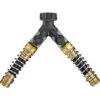 Orbit 3/4 In. Metal Threaded 2 Male/1 Female Y-Hose Connector With Shut Offs 1 Orbit 3/4 In. Metal Threaded 2 Male/1 Female Y-Hose Connector With Shut Offs -Watering Zone 16699baf 66b1 4db5 96d1 2ab73aca24cb