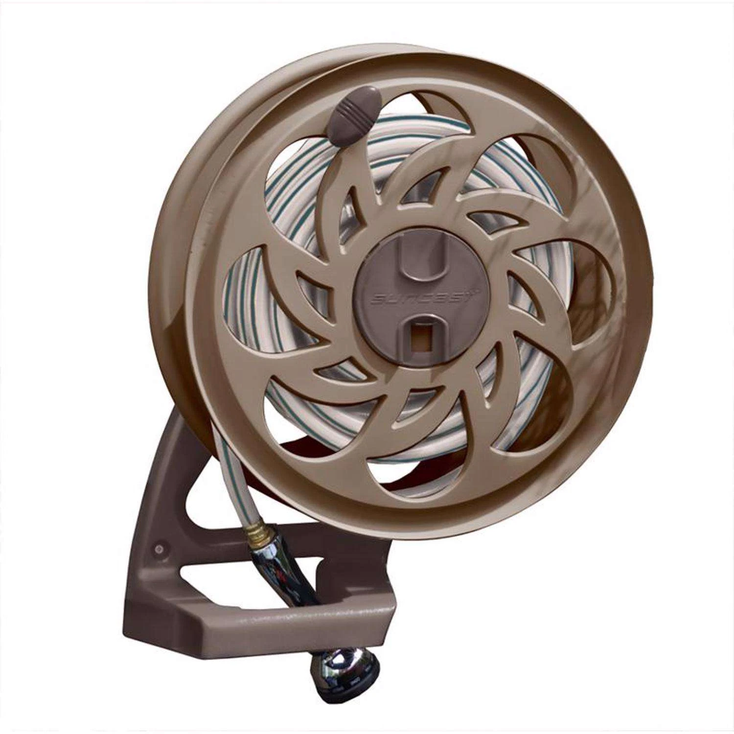 Suncast Side Tracker 125 Ft. Brown Wall Mounted Hideaway Hose Reel 3 Suncast Side Tracker 125 Ft. Brown Wall Mounted Hideaway Hose Reel