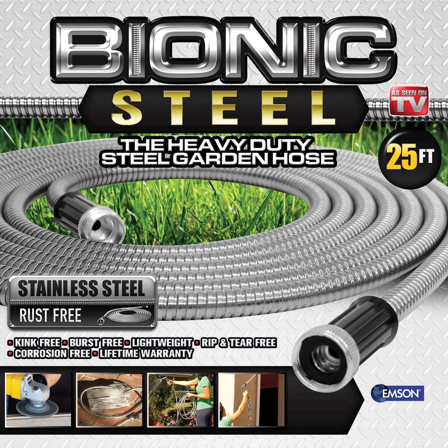 Bionic Steel Pro 25 Ft. L Heavy Duty Commercial Grade Garden Hose 4 Bionic Steel Pro 25 Ft. L Heavy Duty Commercial Grade Garden Hose - Image 2