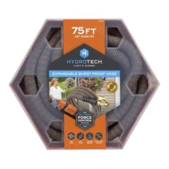 Hydrotech 5/8 In. D X 75 Ft. L Medium Duty Expandable Lightweight Garden Hose