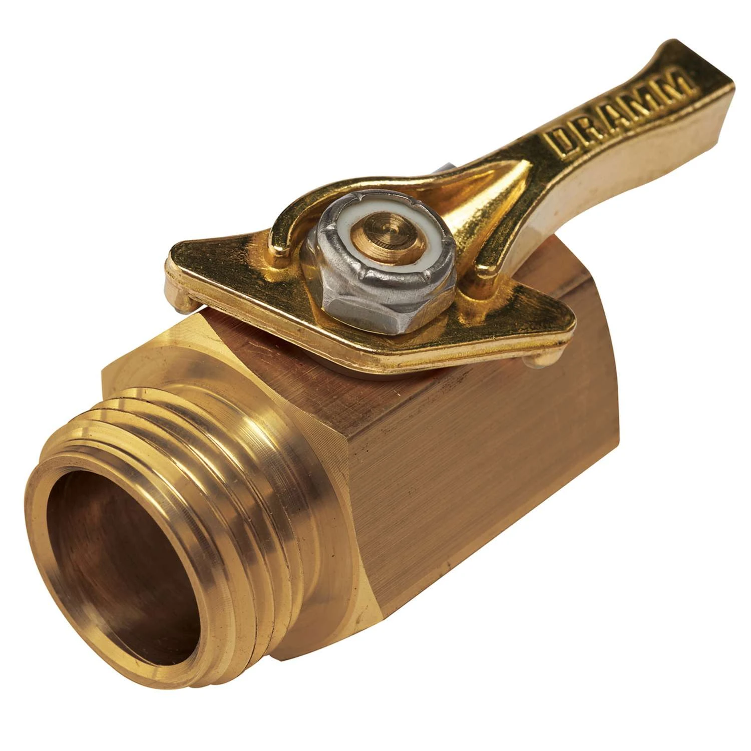 Dramm 3/4 In. Brass Threaded Male Hose Shut-off Valve 4 Dramm 3/4 In. Brass Threaded Male Hose Shut-off Valve - Image 2