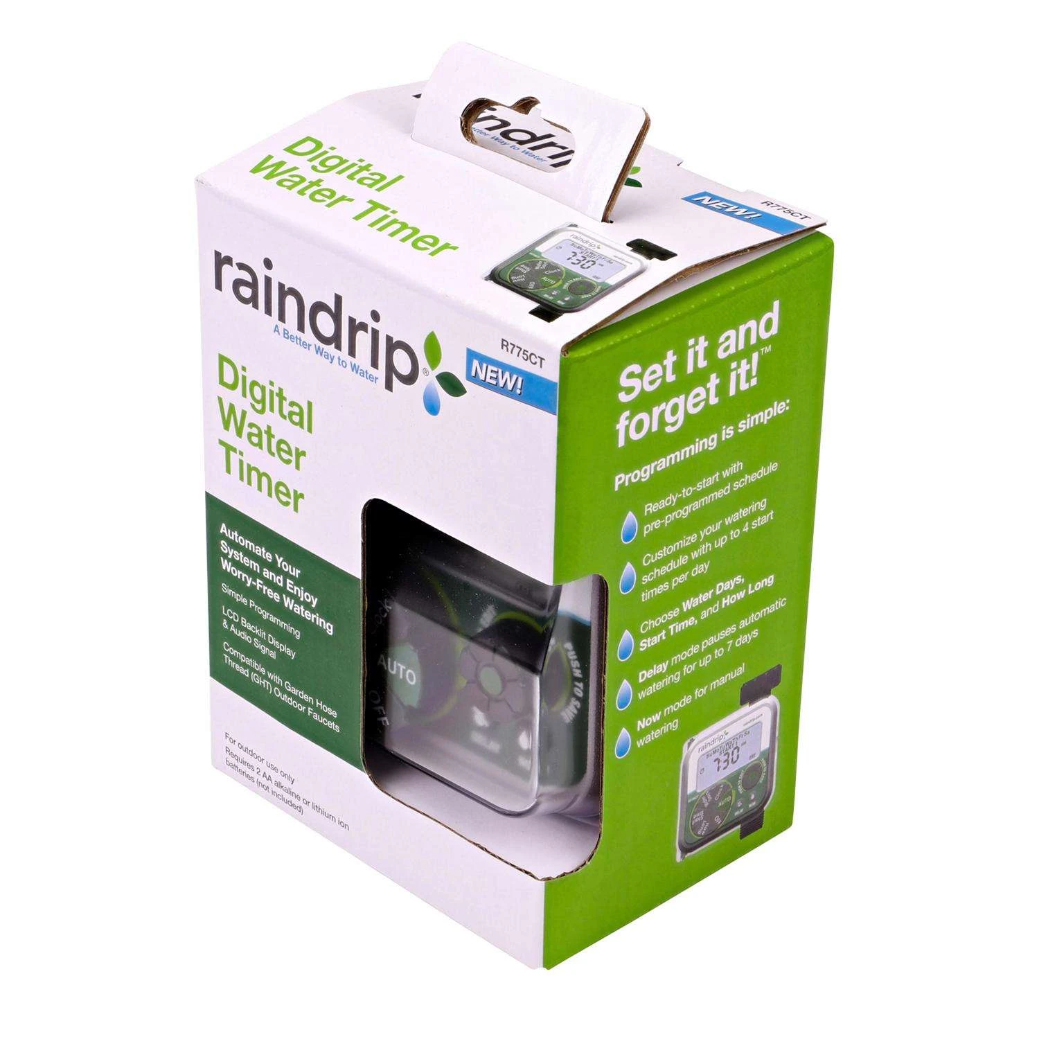 Raindrip Programmable 1 Zone Digital Water Timer 4 Raindrip Programmable 1 Zone Digital Water Timer - Image 2