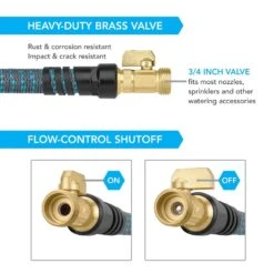 Hydrotech 5/8 In. D X 25 Ft. L Medium Duty Expandable Lightweight Garden Hose 12 Hydrotech 5/8 In. D X 25 Ft. L Medium Duty Expandable Lightweight Garden Hose -Watering Zone 50a1cc4c 2344 4c64 9841 4e20dacb3b2d