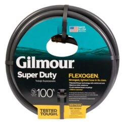 Gilmour Flexogen 5/8 In. D X 100 Ft. L Heavy Duty Premium Grade Garden Hose -Watering Zone 5463b07f 16b4 496a b0c8 ef036090fcb8