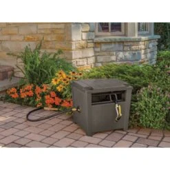 Suncast Slide Trak 175 Ft. Brown Retractable Free Standing Hideaway Hose Reel -Watering Zone 765bccfe d774 423b 8c96 9a1575430775