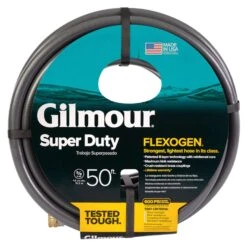 Gilmour Flexogen 5/8 In. D X 50 Ft. L Heavy Duty Premium Grade Garden Hose -Watering Zone 789bbdeb bb03 475b 92d9 5ca70d66d71d