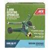 Ace Metal Wheeled Base Rotating Sprinkler 1600 Sq Ft 1 Pk 1 Ace Metal Wheeled Base Rotating Sprinkler 1600 Sq Ft 1 Pk -Watering Zone 7952a5fd 6e24 4843 9e90 84b018768d9a