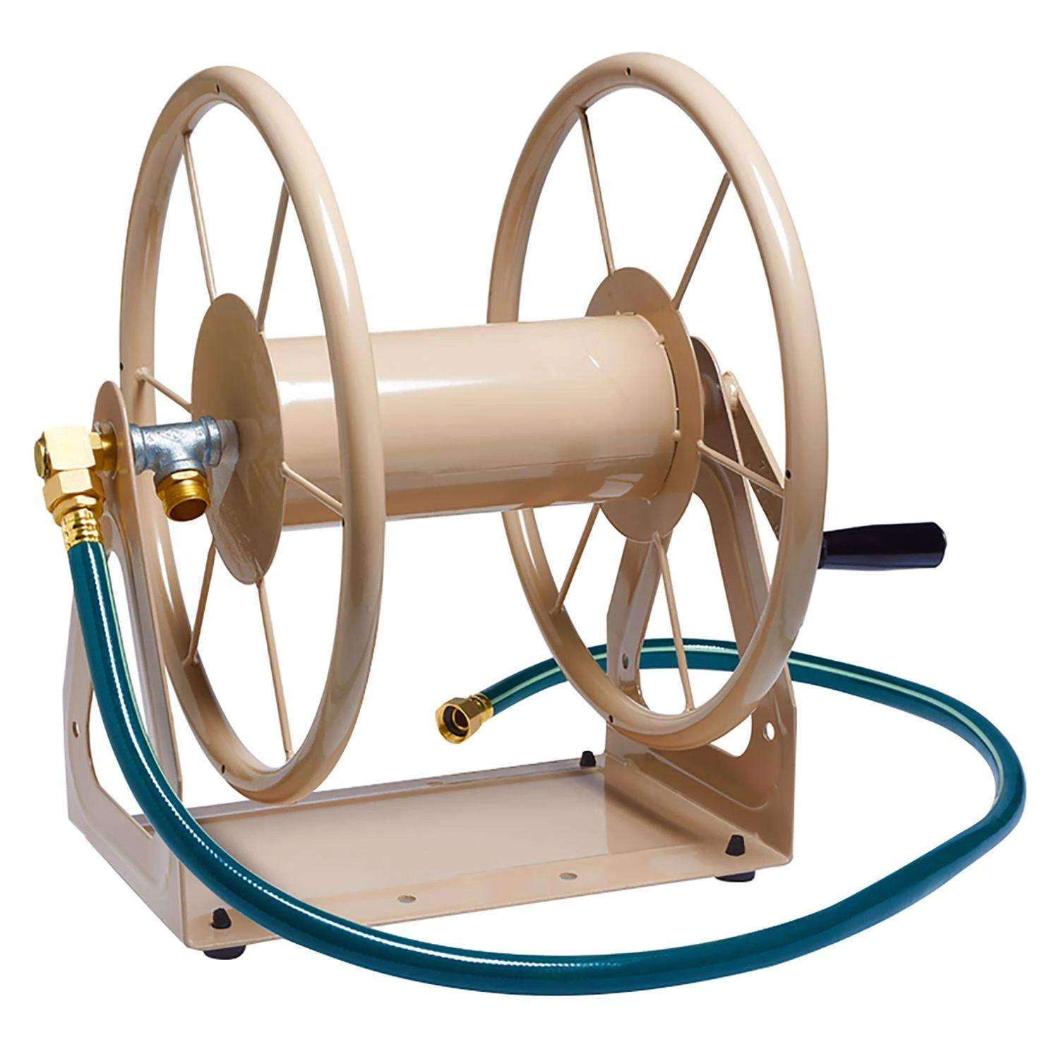Liberty Garden 200 Ft. Beige Wall Mounted Hose Reel