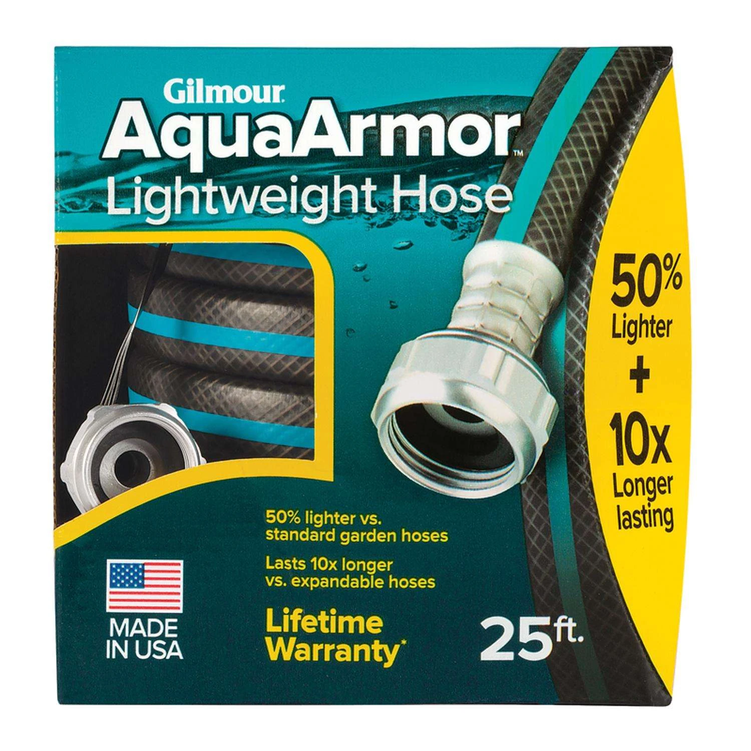 Gilmour AquaArmor 1/2 In. D X 25 Ft. L Lightweight Garden Hose 4 Gilmour AquaArmor 1/2 In. D X 25 Ft. L Lightweight Garden Hose - Image 3