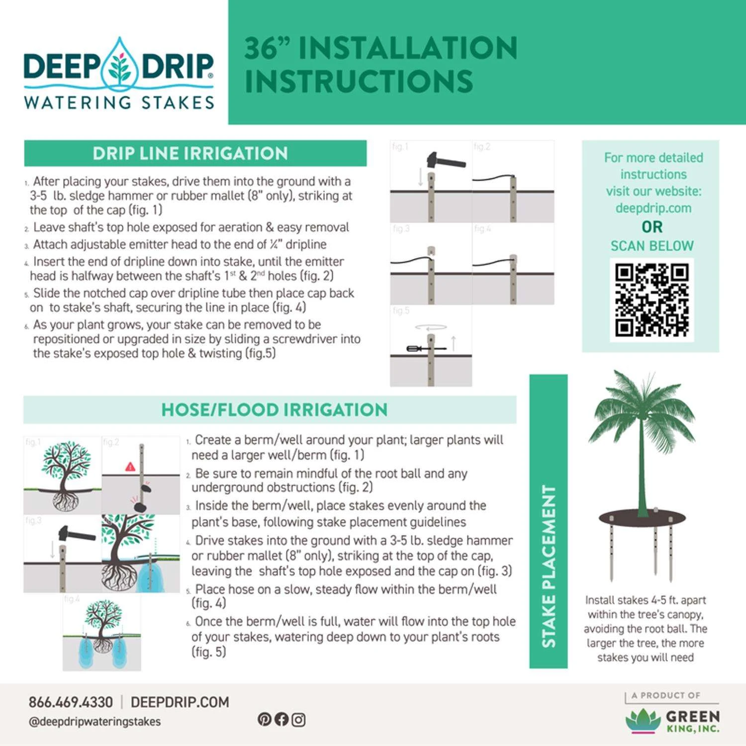 Deep Drip For 1/4 In. Tubing Drip Irrigation Watering Stake 36 In. H 1 Pk 6 Deep Drip For 1/4 In. Tubing Drip Irrigation Watering Stake 36 In. H 1 Pk - Image 4