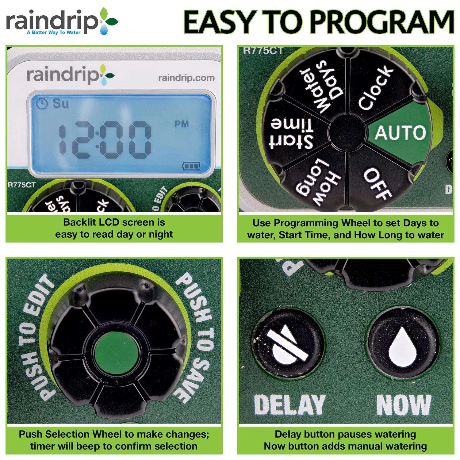 Raindrip Programmable 1 Zone Digital Water Timer 12 Raindrip Programmable 1 Zone Digital Water Timer - Image 10