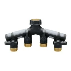 Orbit Pro Flo 3/4 In. Metal Threaded Female/Male Garden Hose Manifold