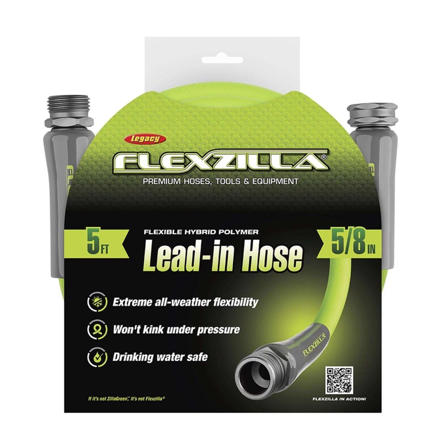 Flexzilla 5/8 In. D X 5 Ft. L Leader Hose 3 Flexzilla 5/8 In. D X 5 Ft. L Leader Hose
