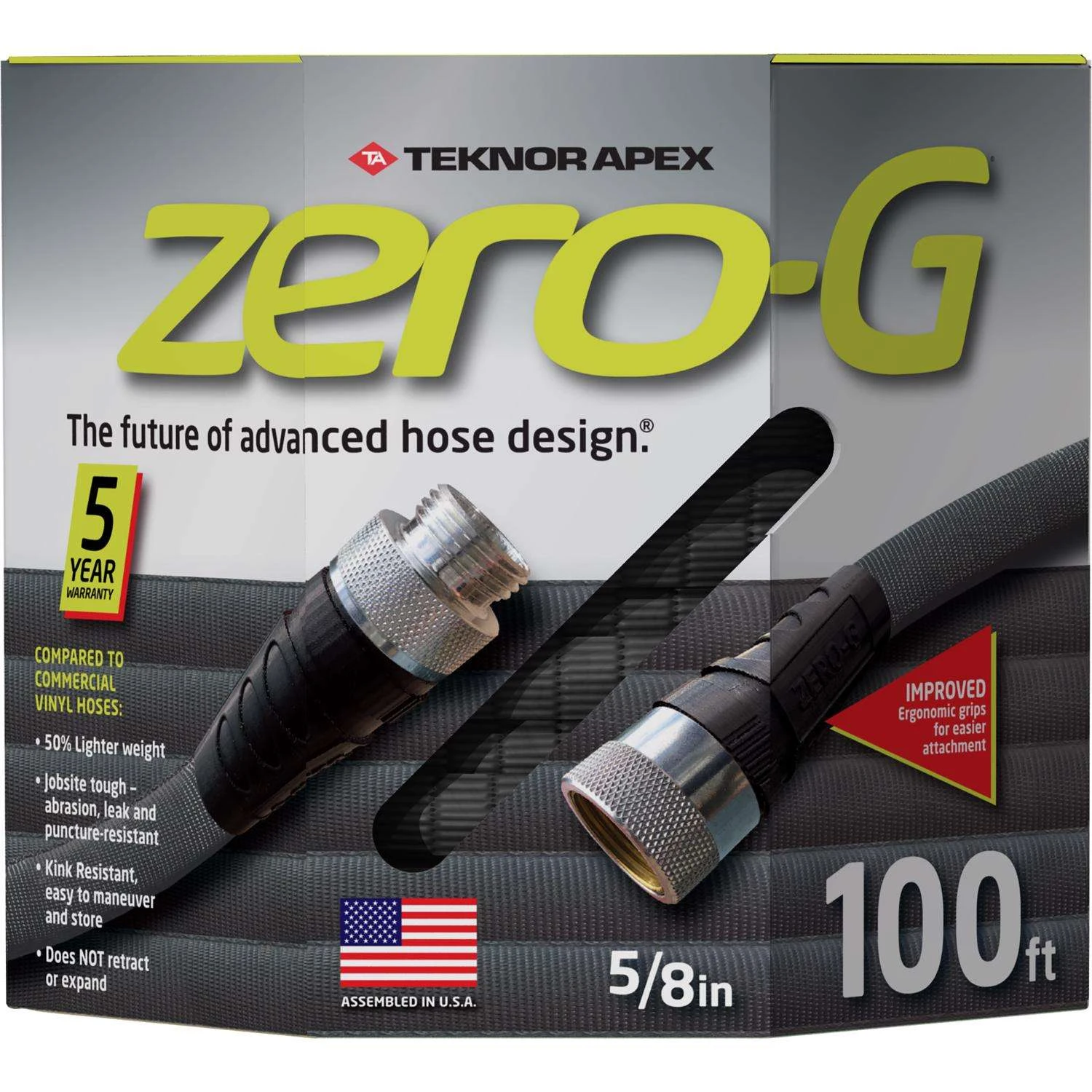 Teknor Apex Zero-G 5/8 In. D X 100 Ft. L Heavy Duty Commercial Grade Garden Hose 3 Teknor Apex Zero-G 5/8 In. D X 100 Ft. L Heavy Duty Commercial Grade Garden Hose