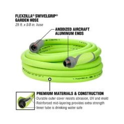 Flexzilla SwivelGrip 5/8 In. D X 25 Ft. L Medium Duty Garden Hose -Watering Zone cc49455c 17ee 4e17 bb69 7b4c635004cf