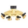 Ace 3/4 In. Brass Threaded Male/Female Garden Hose Manifold -Watering Zone d414a40d a7ef 4823 81b1 2688f895a864