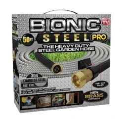 Bionic Steel Pro 5/8 In. D X 50 Ft. L Heavy Duty Commercial Grade Garden Hose