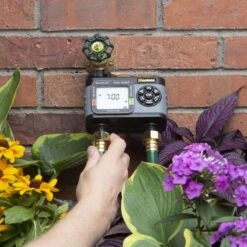Melnor HydroLogic Programmable 2 Zone Digital Water Timer -Watering Zone dd5289f0 98d6 4029 b47b d8cbb9e0f8d1