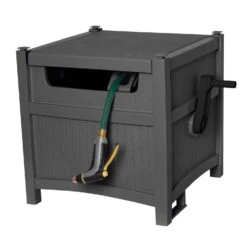 Suncast Smart Trak 225 Ft. Gray Retractable Free Standing Hideaway Hose Reel