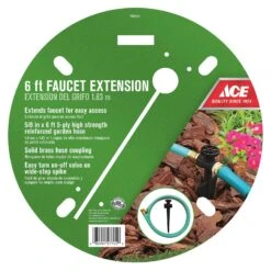 Ace 5/8 In. D X 6 Ft. L Medium Duty Faucet Hose Extender