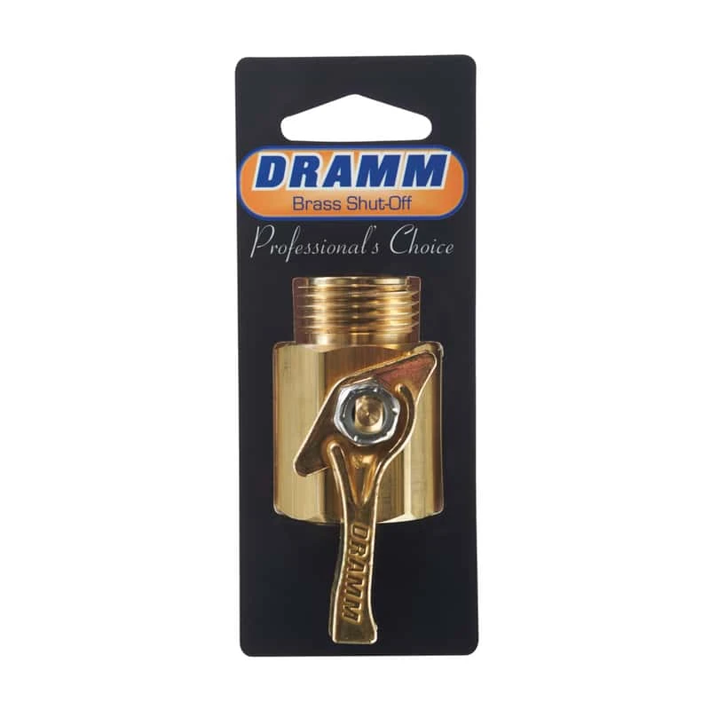 Dramm 3/4 In. Brass Threaded Male Hose Shut-off Valve 3 Dramm 3/4 In. Brass Threaded Male Hose Shut-off Valve