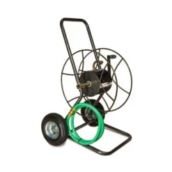 Yard Butler 175 Ft. Silver Wheeled Hose Reel Cart