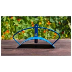 Yard Butler 125 Ft. Blue Wall Mounted Hose Hanger -Watering Zone f890809a ae57 4f6a bdd2 dd6dc13bdf25